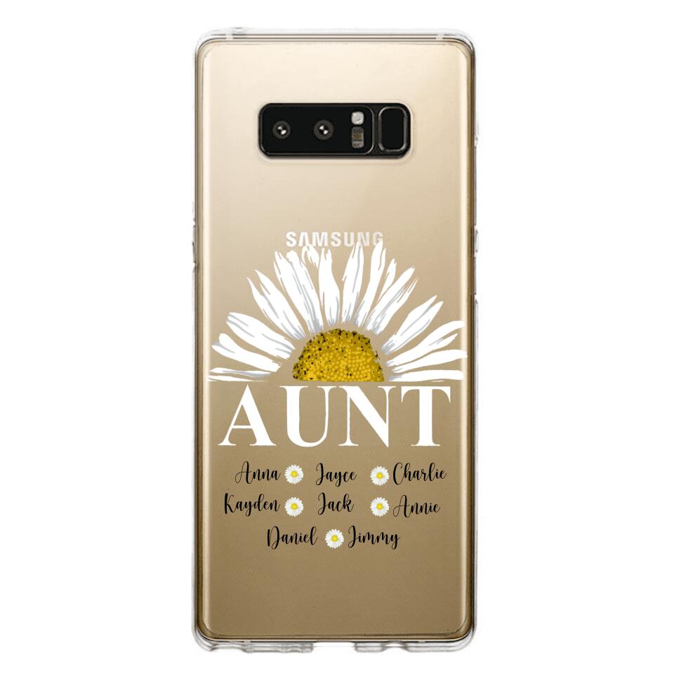 Personalized Aunt Transparent Silicone Phonecase Printed 22JUL-HC07