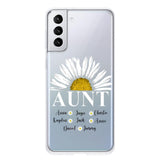 Personalized Aunt Transparent Silicone Phonecase Printed 22JUL-HC07