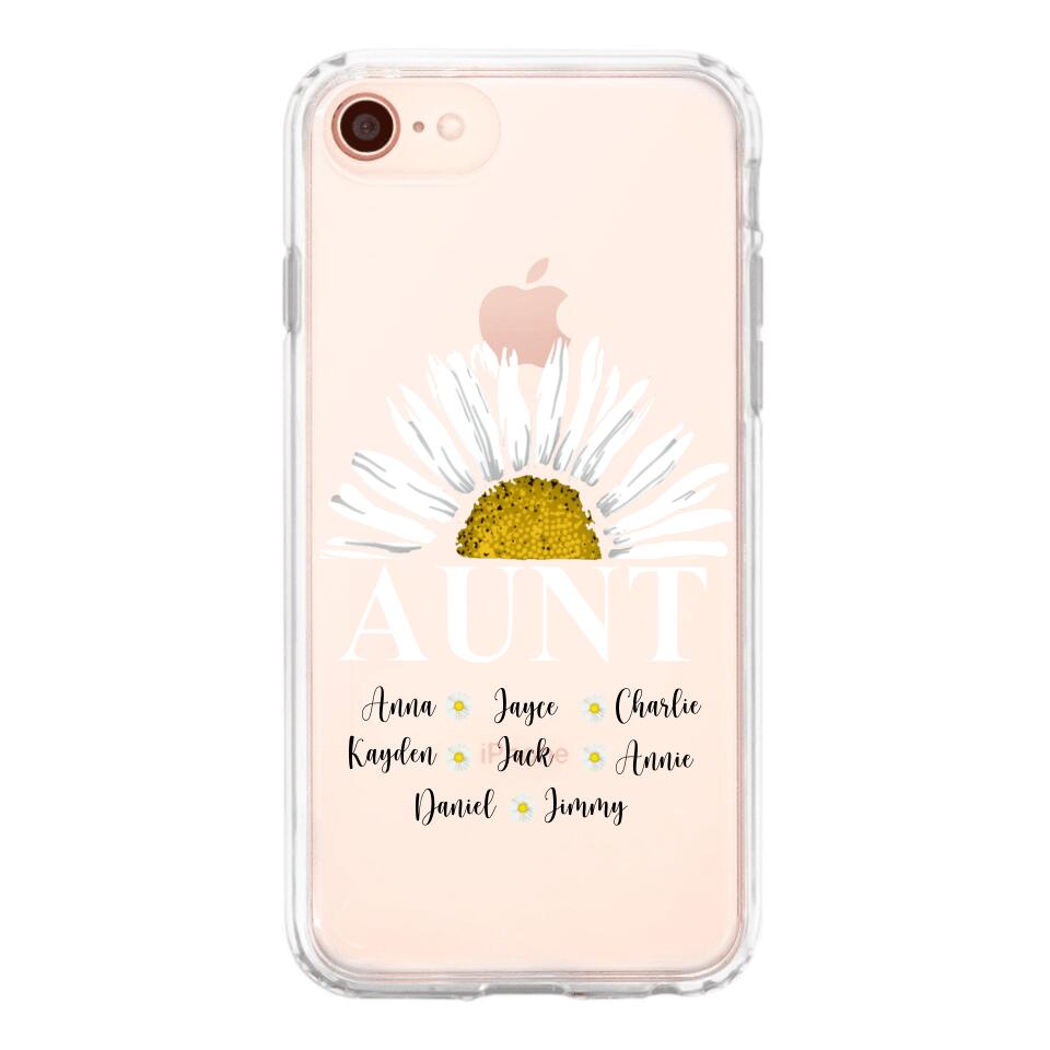 Personalized Aunt Transparent Silicone Phonecase Printed 22JUL-HC07