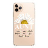 Personalized Aunt Transparent Silicone Phonecase Printed 22JUL-HC07