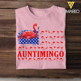 Personalized Flamigo Nickname US Flag Tshirt Printed QTDT0806