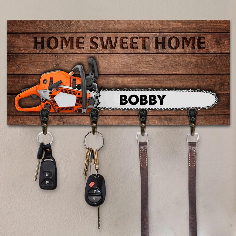 Personalized Chainsaw Key Holder Printed 22JUL-HC08