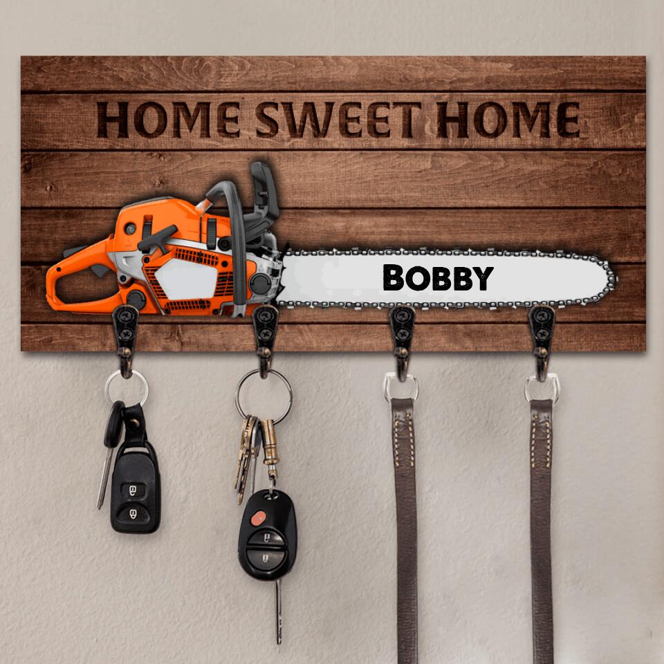 Personalized Chainsaw Key Holder Printed 22JUL-HC08