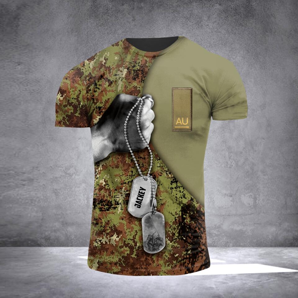 DH Personalized Italian Veterans/Soldier Tshirt 3D Printed HQ0806