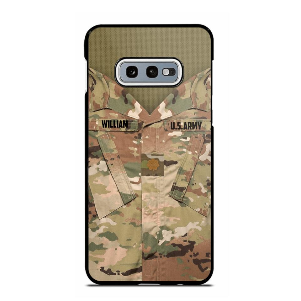 Personalized U.S Soldier Phone Case Printed 22JUL-HQ08