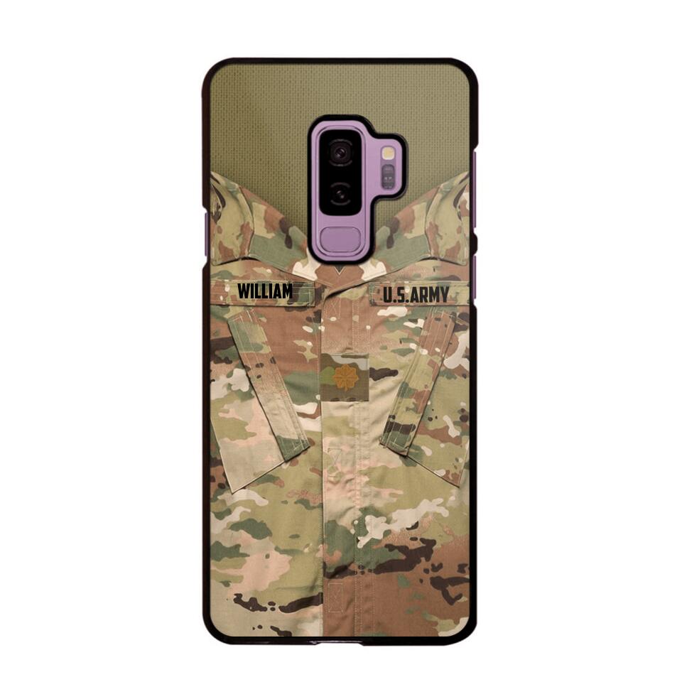 Personalized U.S Soldier Phone Case Printed 22JUL-HQ08