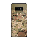 Personalized U.S Soldier Phone Case Printed 22JUL-HQ08