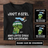 Personalized Just A Girl Tshirt Printed NQC0906