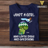 Personalized Just A Girl Tshirt Printed NQC0906