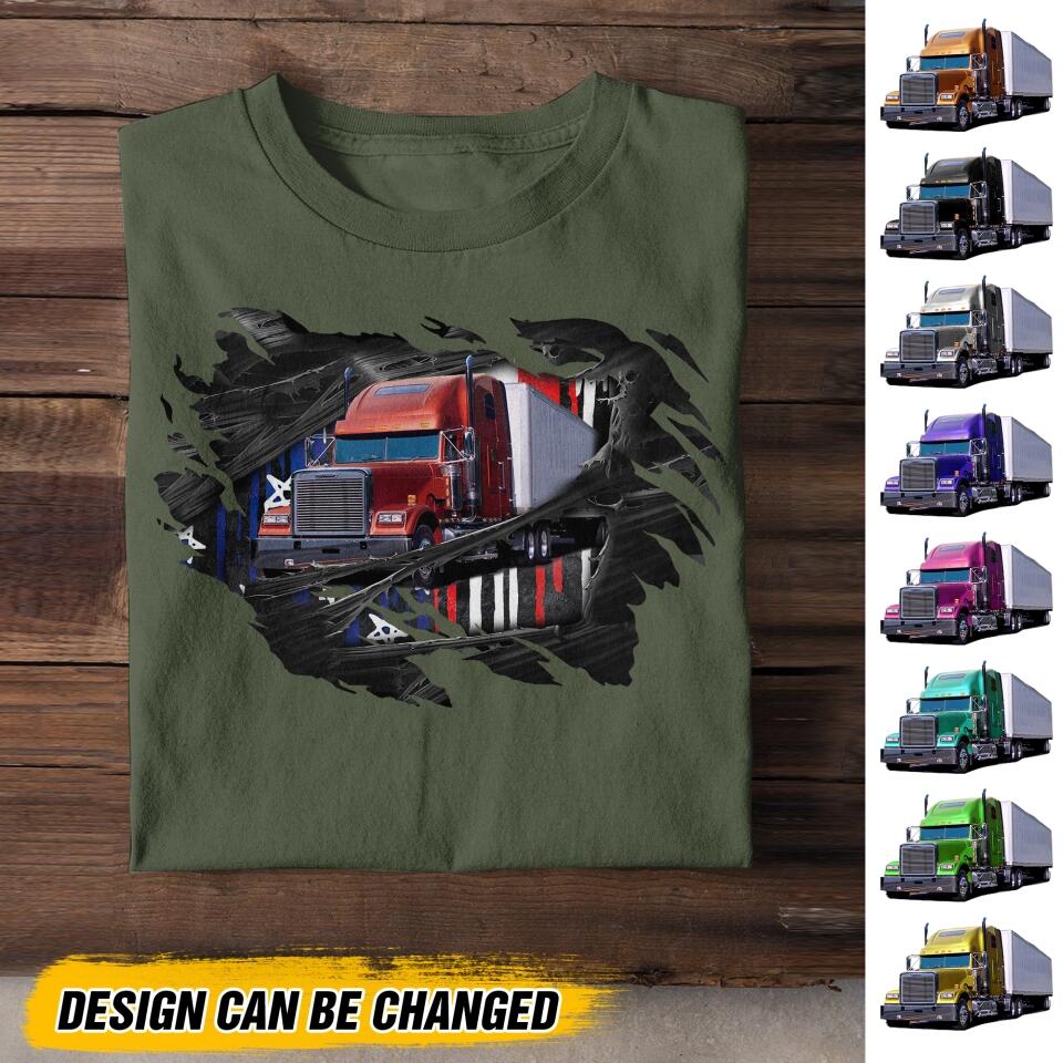 Personalized Truck Tshirt Printed NQDT1006