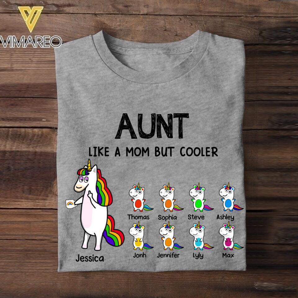 Personalized Aunticorn Tshirt Printed 22MAY-HY09