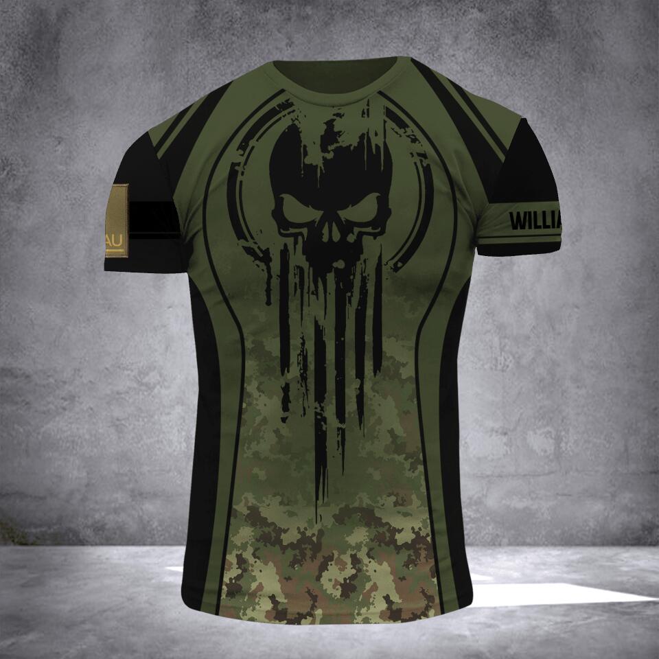 DH Personalized Italian Veterans/Soldier Tshirt 3D Printed DT0906