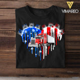Personalized Truck Heart Custome Tshirt Printed NQHQ1006