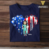 Personalized Heart Nurse Tshirt Printed NGHQ1306