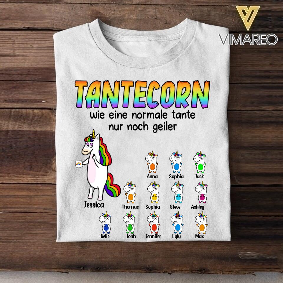 Personalized Tantecorn And Kid Tshirt Printed 22JUL-DT13