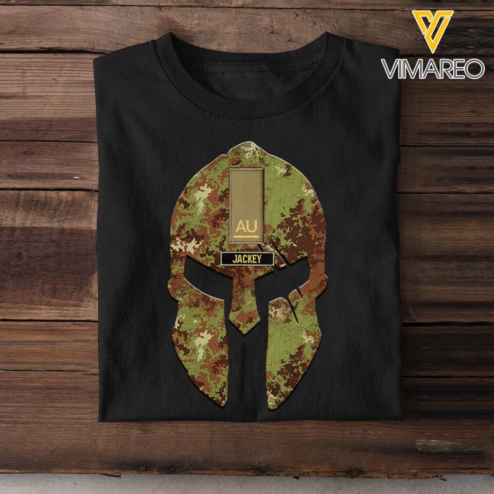 Personalized Italian Veterans/Soldier Tshit Printed 22JUL-HC14