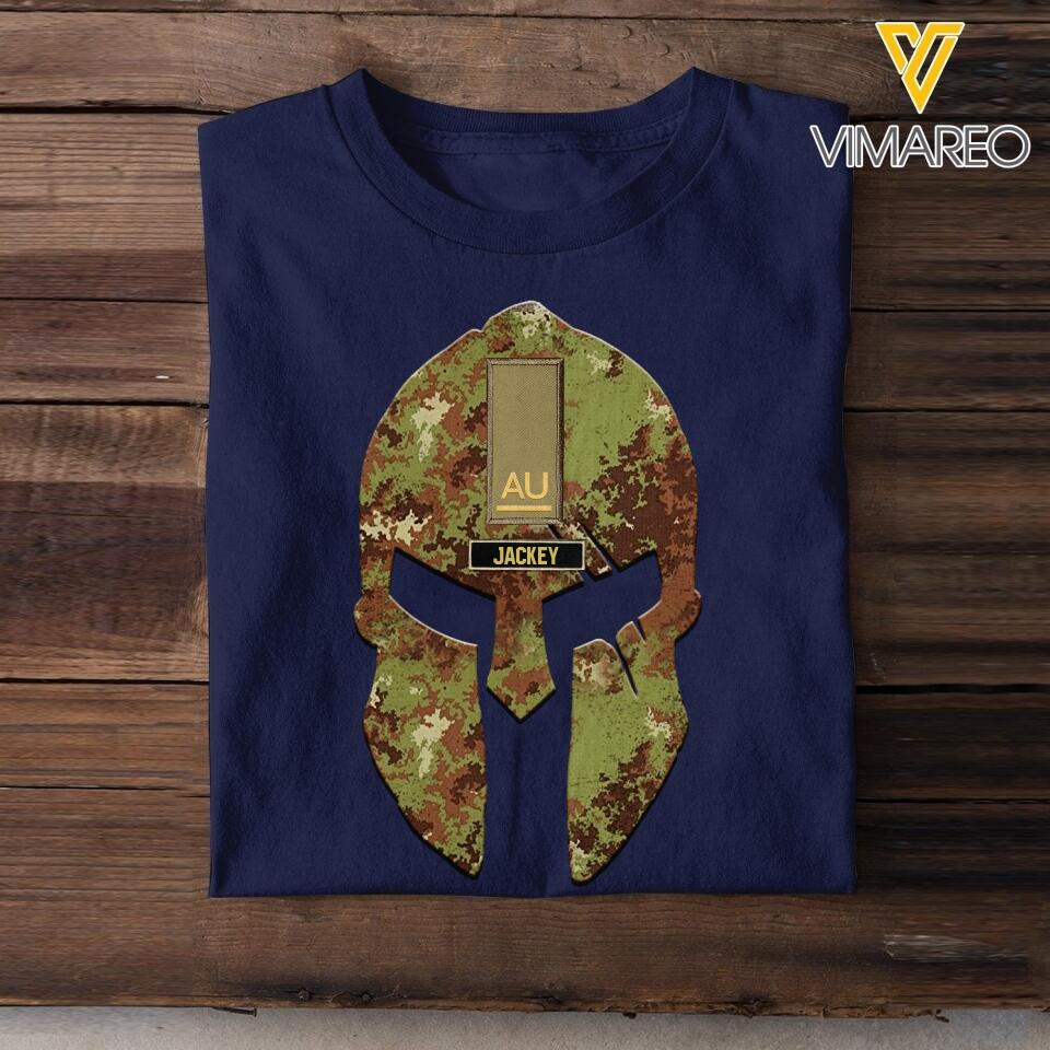 Personalized Italian Veterans/Soldier Tshit Printed 22JUL-HC14