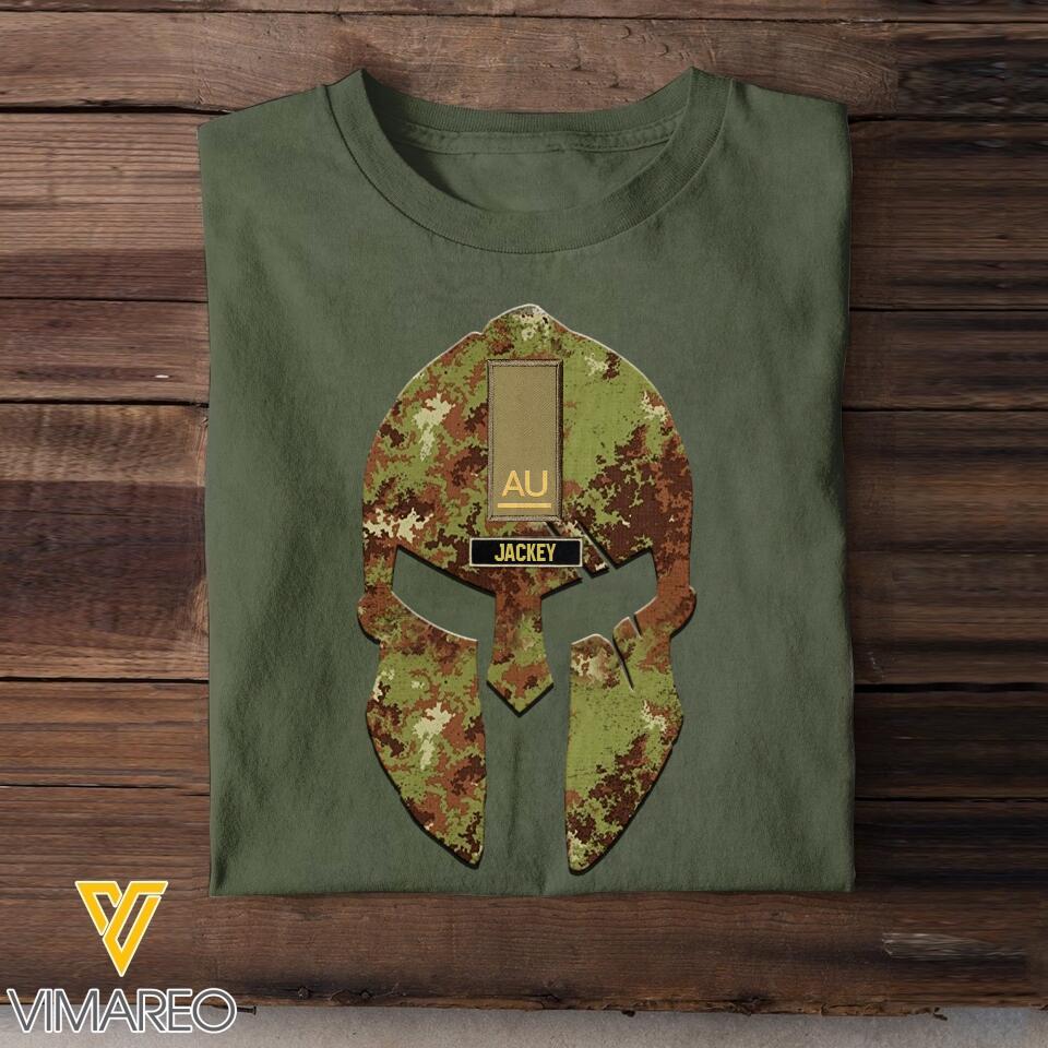 Personalized Italian Veterans/Soldier Tshit Printed 22JUL-HC14
