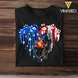 Personalized Doberman Us Flag Tshirt Printed QTVQ1406