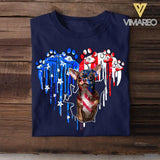 Personalized Chihuahua Us Flag Tshirt Printed QTVQ1406