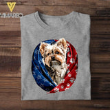Personalized Dog Us Flag Tshirt Printed NQVQ1406