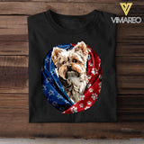 Personalized Dog Us Flag Tshirt Printed NQVQ1406