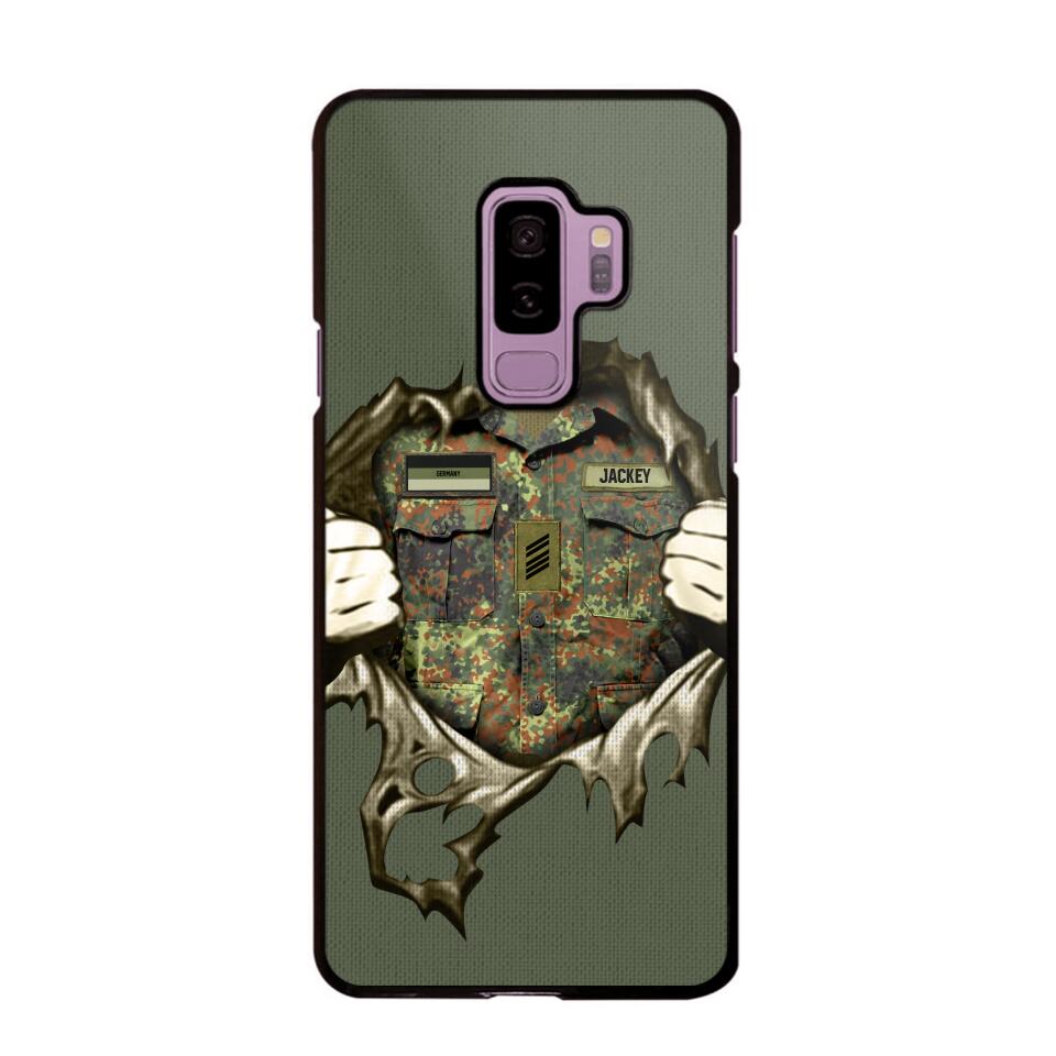Personalized German Veterans/Soldier Phone Case Printed 22JUL-HQ14