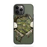 Personalized Canadian Veterans/Soldier Phone Case Printed 22JUL-HQ14