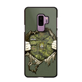 Personalized Canadian Veterans/Soldier Phone Case Printed 22JUL-HQ14
