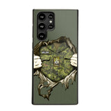 Personalized Canadian Veterans/Soldier Phone Case Printed 22JUL-HQ14