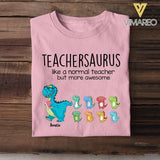 Personalized Teachersaurus Tshirt Printed 22JUL-HC15