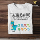 Personalized Teachersaurus Tshirt Printed 22JUL-HC15
