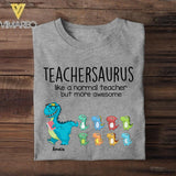 Personalized Teachersaurus Tshirt Printed 22JUL-HC15
