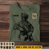 Personalized British Soldier/Veterans Tshirt Printed 22JUL-HQ15