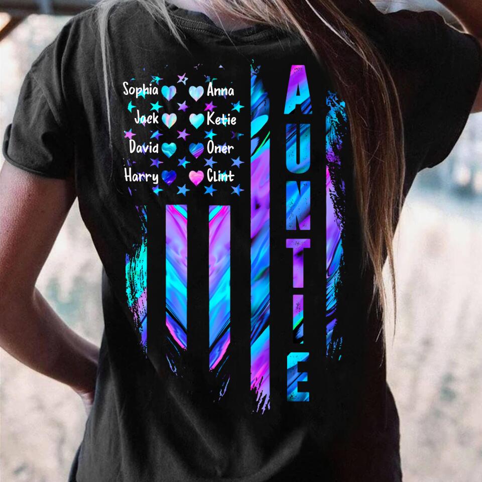 Personalized Aunie Kid Tshirt Printed 22JUL-HC15