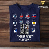 Personalized Been There - Done That And Damn Proud Of It US Veteran Tshirt Printed QTDT1506
