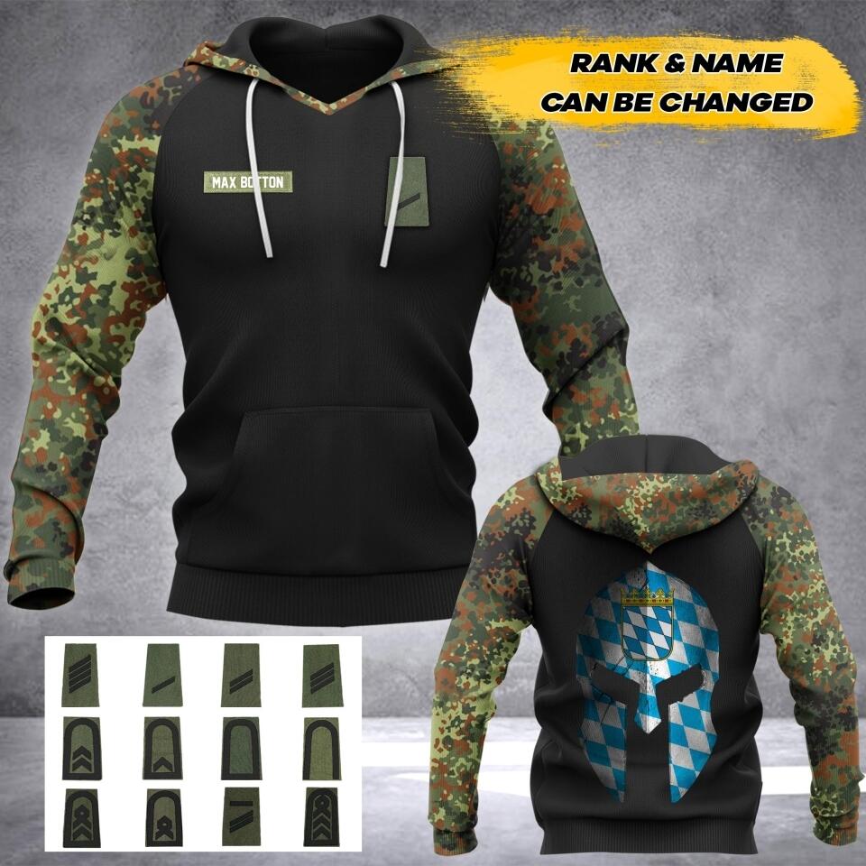 Personalized Bavaria Soldier/Veteran Camo Hoodie 3D Printed 22JUL-HY15