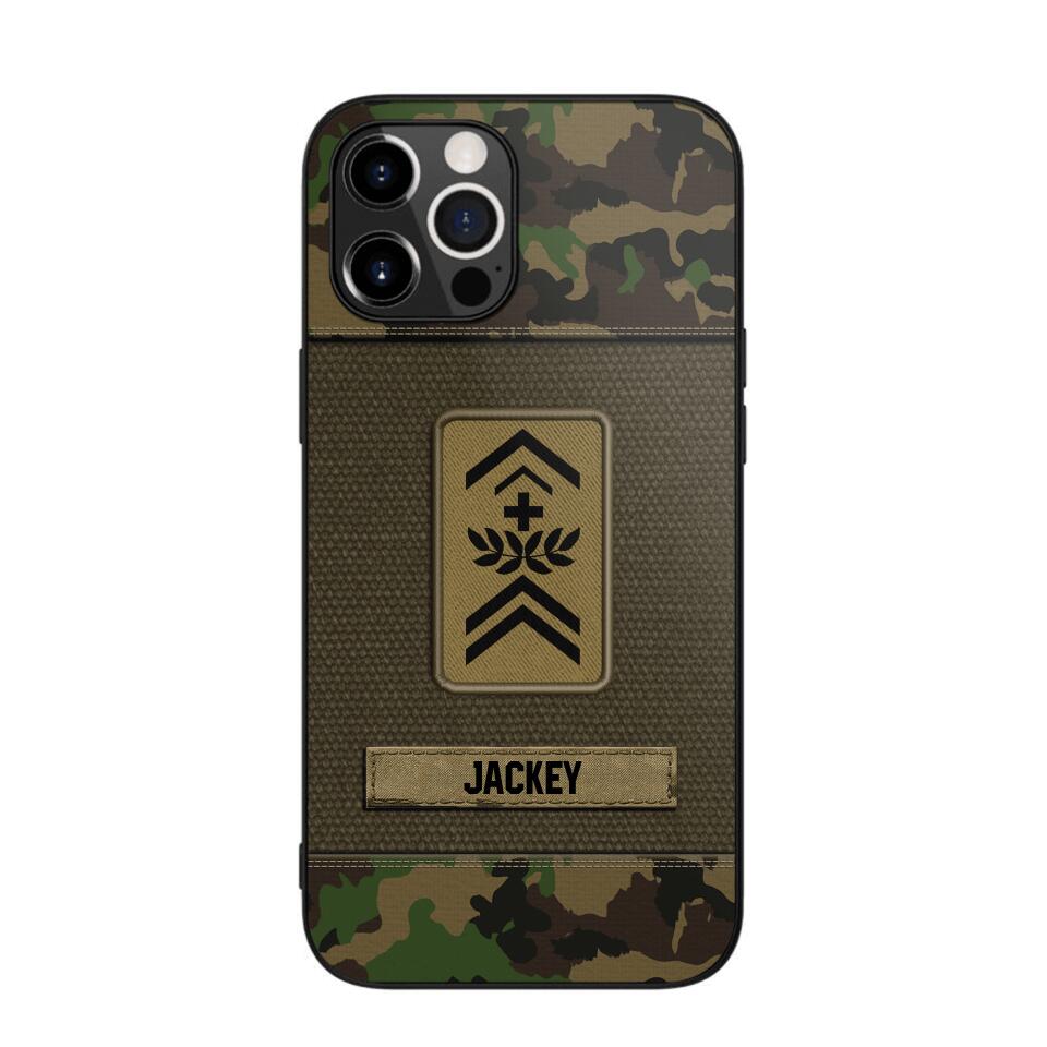 Personalized Swiss Soldier/Veterans Phone Case Printed 22JUL-DT16