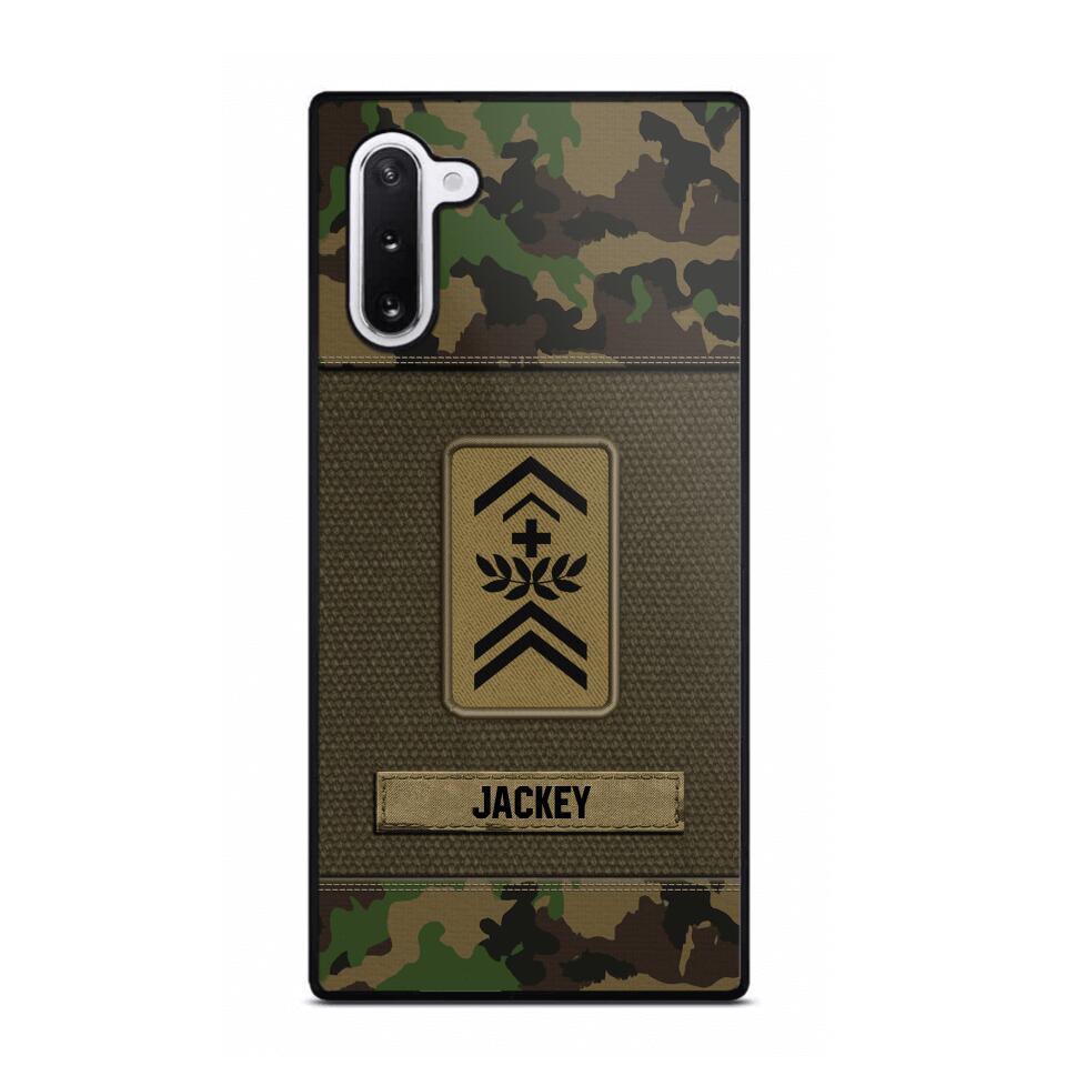 Personalized Swiss Soldier/Veterans Phone Case Printed 22JUL-DT16