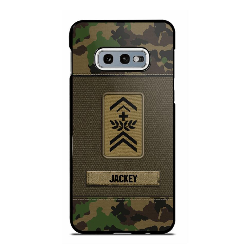 Personalized Swiss Soldier/Veterans Phone Case Printed 22JUL-DT16