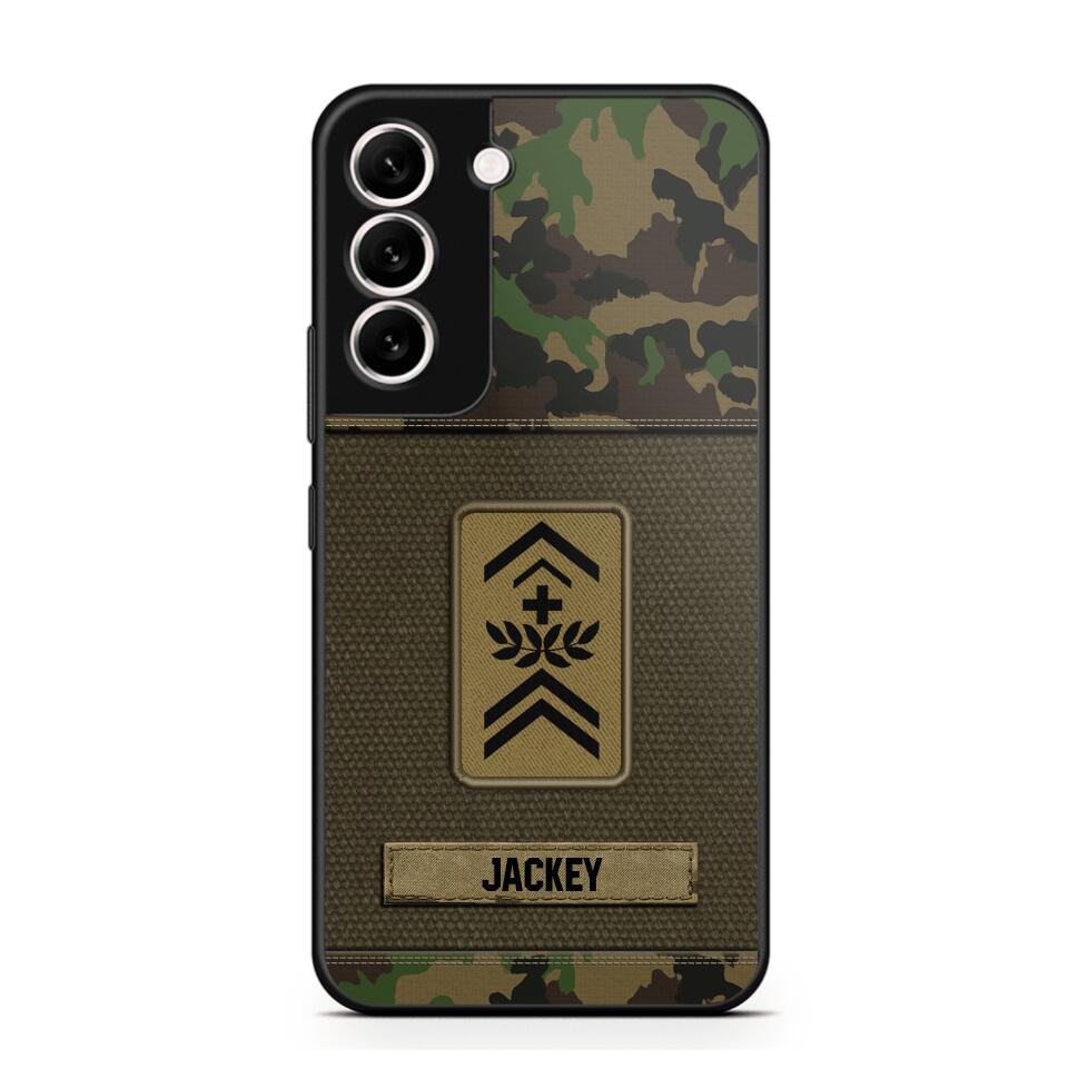 Personalized Swiss Soldier/Veterans Phone Case Printed 22JUL-DT16