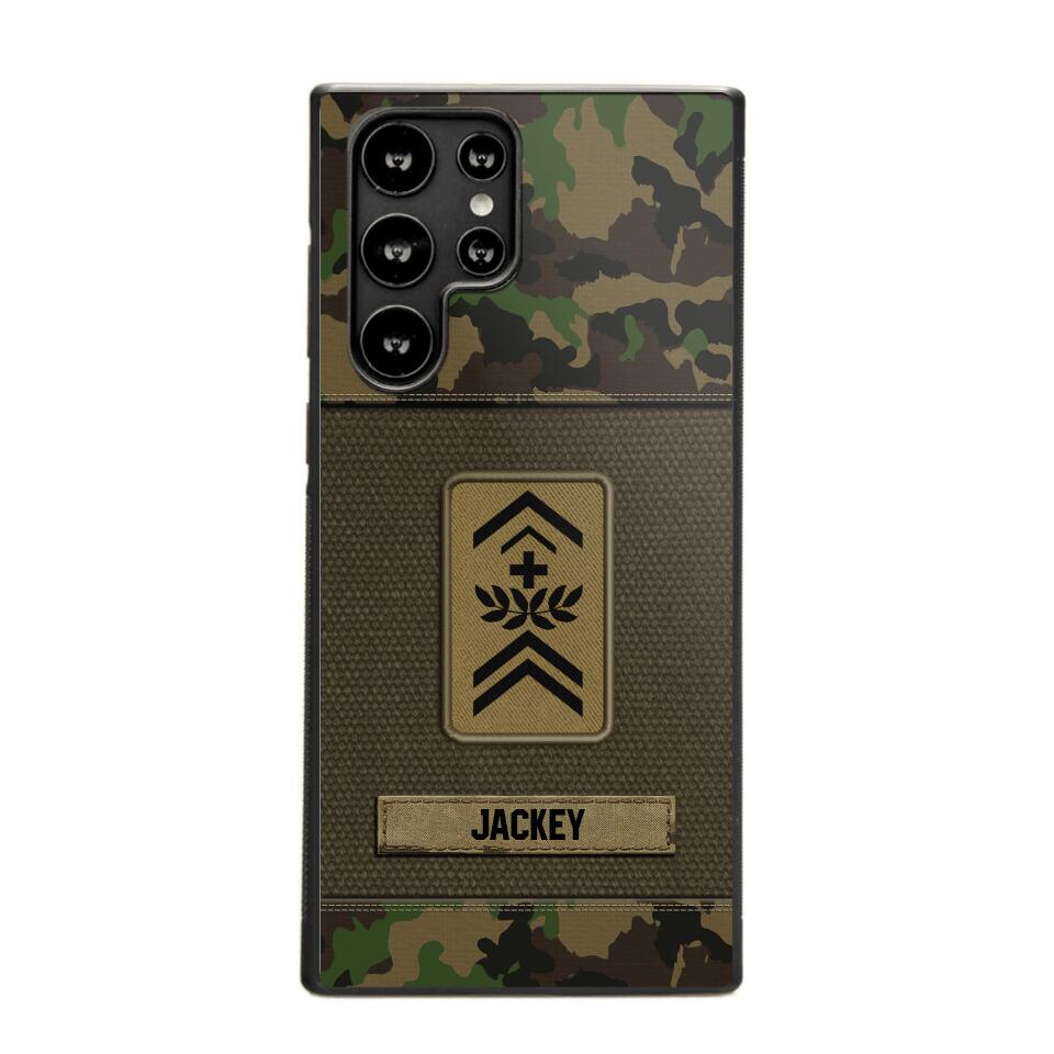 Personalized Swiss Soldier/Veterans Phone Case Printed 22JUL-DT16