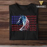 Personalized Horse US Flag Tshirt Printed NQVQ1606