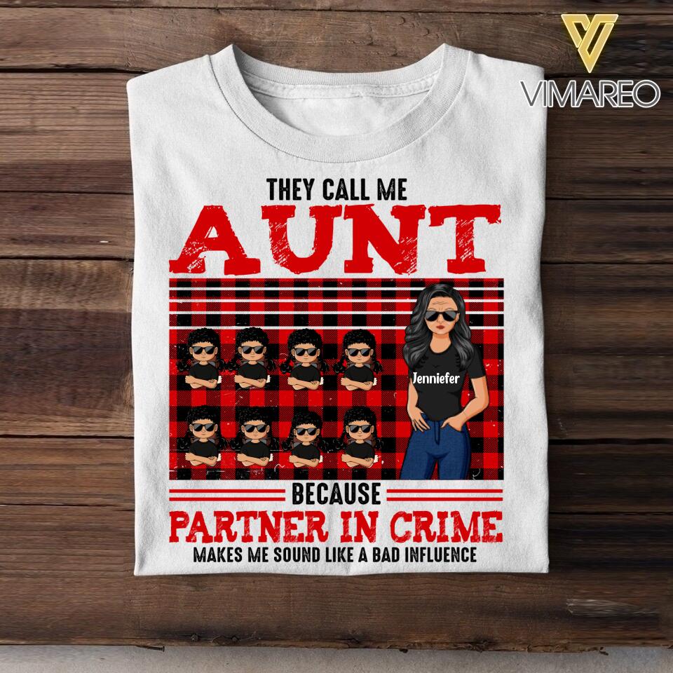 Personalized They Call Me Aunt Custome With Kid Tshirt Printed NQĐT1606
