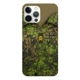 Personalized Finnish Army Camo Phone Case Printed 22MAR-HQ30