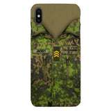 Personalized Finnish Army Camo Phone Case Printed 22MAR-HQ30