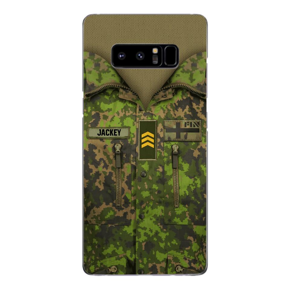 Personalized Finnish Army Camo Phone Case Printed 22MAR-HQ30
