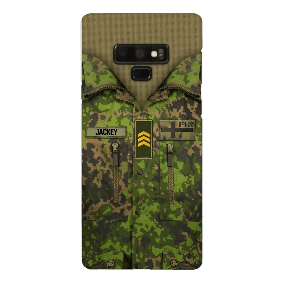 Personalized Finnish Army Camo Phone Case Printed 22MAR-HQ30