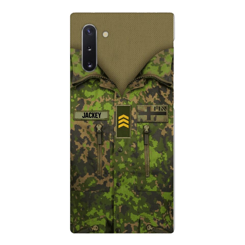 Personalized Finnish Army Camo Phone Case Printed 22MAR-HQ30