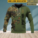 Personalized German Soldier Hoodie 3D Printed 22JUL-HQ17